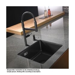 Systemceram Küchenarmatur Einhebelmischer MOVE Schwarz