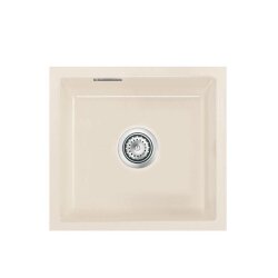 Systemceram Unterbaubecken KeraDomo MERA 42 U/g Excenterbedienung Magnolie (glänzend)