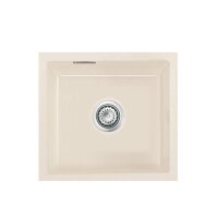 Systemceram Unterbaubecken KeraDomo MERA 42 U/g Excenterbedienung Magnolie (glänzend)