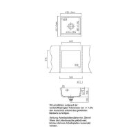 Systemceram Unterbaubecken KeraDomo MERA 42 U/g Excenterbedienung Fango