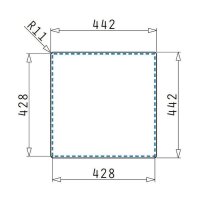 Pyramis Einbaubecken Astris Colora (40x40) 1 B
