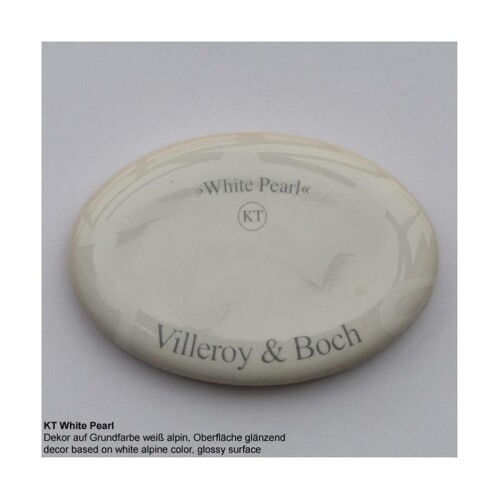 Farbmuster für Villeroy & Boch Spülen Trendline KT White Pearl
