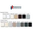 Farbmuster für Systemceram Spülen Standardfarbe Polar 13