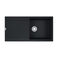 Franke Einbauspüle Maris MRG 611-97 Fragranit+ Black Matt, Excenterbetätigung (Druckknopf)