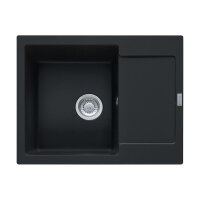 Franke Einbauspüle Maris MRG 611-62 Fragranit+ Black Matt Excenterbetätigung (Druckknopf)