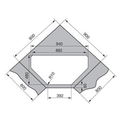 Franke Einbauspüle Maris MRG 612-97 E Fragranit+ Black Matt, Excenterbetätigung (Druckknopf)