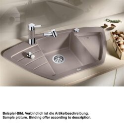 BLANCO Einbauspüle ZIA 9E Silgranit | schwarz
