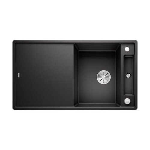 BLANCO Einbauspüle AXIA III 5 S Silgranit mit Glasschneidbrett, InFino, schwarz