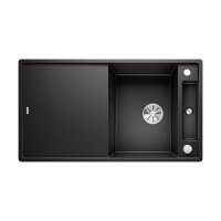 BLANCO Einbauspüle AXIA III 5 S Silgranit mit Glasschneidbrett, InFino, schwarz