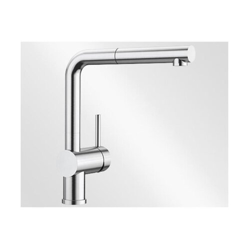 BLANCO Küchenarmatur LINUS-S Hebel rechts Einhebelmischer PVD Steel | Hochdruck