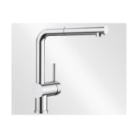 BLANCO Küchenarmatur LINUS-S Hebel rechts Einhebelmischer PVD Steel | Hochdruck
