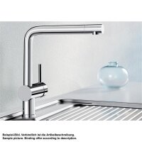 BLANCO Küchenarmatur LINUS Einhebelmischer PVD Steel | Hochdruck