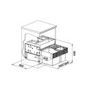 BLANCO Einbau-Abfallsammler SELECT II XL 60/3 Orga