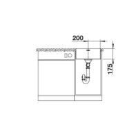 BLANCO Einbaubecken SUPRA 400-IF Edelstahl Bürstfinish