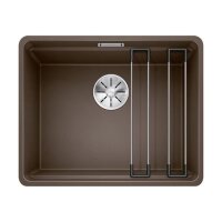 BLANCO Einbaubecken ETAGON 500-F Silgranit, flächenbündig einbaubar | InFino Ablauf | cafe