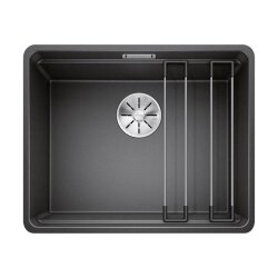 BLANCO Einbaubecken ETAGON 500-F Silgranit, flächenbündig einbaubar | InFino Ablauf | anthrazit