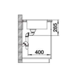 BLANCO Einbauspüle SOLIS 450-IF Edelstahl Bürstfinish