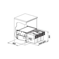 BLANCO Einbau-Abfallsammler SELECT II 60/4