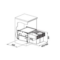 BLANCO Einbau-Abfallsammler SELECT II 50/3