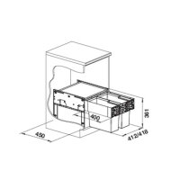 BLANCO Einbau-Abfallsammler SELECT II 45/2
