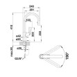 BLANCO Küchenarmatur CARENA-S Vario SILGRANIT-Look Einhebelmischer schwarz/chrom | Hochdruck