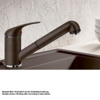 BLANCO Küchenarmatur DARAS-S, ausziehbarer Auslauf, SILGRANIT-Look schwarz