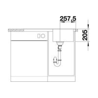 BLANCO Einbauspüle CLASSIMO 45 S-IF Edelstahl Bürstfinish