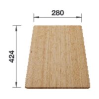 BLANCO Holzschneidbrett aus Bambus für SOLIS, 424 x 280 mm