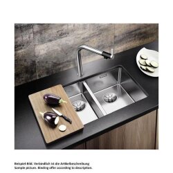 BLANCO Unterbaubecken SOLIS 340/180-U Edelstahl Bürstfinish