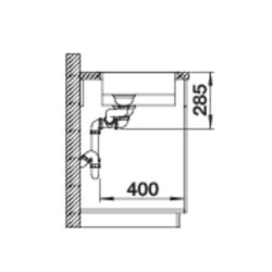 BLANCO Einbaubecken SOLIS 340/180-IF Edelstahl Bürstfinish