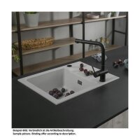 Systemceram Einbauspüle KeraDomo Genea 60 Excenterbedienung Sonder Lava 80