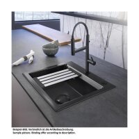 Systemceram Einbauspüle KeraDomo Kara 57 Handbedienung Sonder Titan 78
