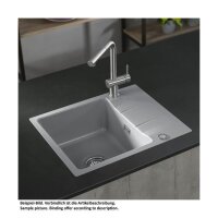 Systemceram Einbauspüle KeraDomo Genea 60 F flächenbündig einbaubar