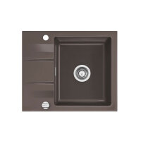 Systemceram Einbauspüle KeraDomo Genea 60 F flächenbündig einbaubar Handbedienung Standard Siena 65