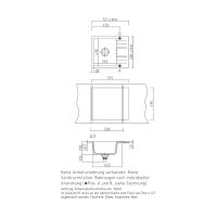 Systemceram Einbauspüle KeraDomo Genea 60 F flächenbündig einbaubar Handbedienung Standard Siena 65