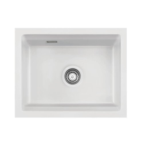 Systemceram Einbauspüle KeraDomo Kara 57 F/o flächenbündig einbaubar Handbedienung Standard Polar 13