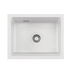 Systemceram Einbauspüle KeraDomo Kara 57 F/o flächenbündig einbaubar Handbedienung Standard Polar 13