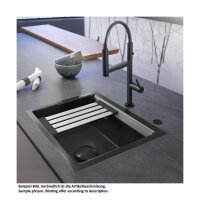 Systemceram Einbauspüle KeraDomo Kara 57 F/o flächenbündig einbaubar Handbedienung Standard Polar 13