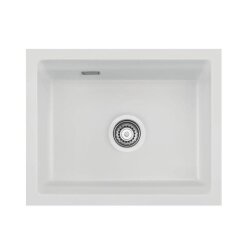 Systemceram Unterbauspüle KeraDomo Kara 50 U/g (mit geschliffener Oberseite) Handbedienung Sonder Satin 20