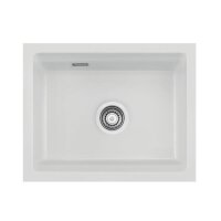Systemceram Unterbauspüle KeraDomo Kara 50 U/g (mit geschliffener Oberseite) Handbedienung Sonder Satin 20