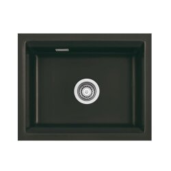 Systemceram Unterbauspüle KeraDomo Kara 50 U/g (mit geschliffener Oberseite) Handbedienung Sonder Nigra 87