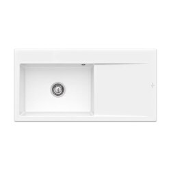 Villeroy & Boch Einbauspüle Subway Style 60 Becken links Handbedienung Premiumline KG Snow White (glänzend)