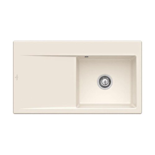 Villeroy & Boch Einbauspüle Subway Style 50 Becken rechts Excenterbedienung Classicline KR Crema (glänzend)