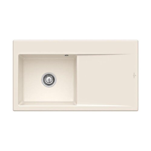 Villeroy & Boch Einbauspüle Subway Style 50 Becken links Handbedienung Classicline KR Crema (glänzend)