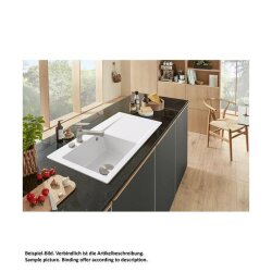 Villeroy & Boch Einbauspüle Subway Style 50 Becken links Handbedienung Classicline i4 Graphite