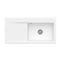 Villeroy & Boch Einbauspüle Subway Style 60 Flat (flächenbündig einbaubar) Becken rechts Excenterbedienung Classicline R1 Weiß alpin (glänzend)