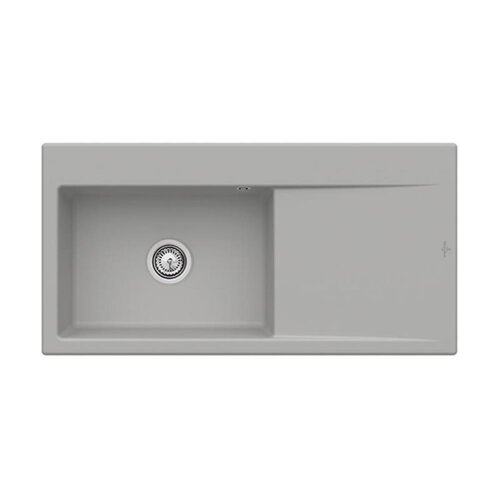 Villeroy & Boch Einbauspüle Subway Style 60 Flat (flächenbündig einbaubar) Becken links Handbedienung Classicline KD Fossil