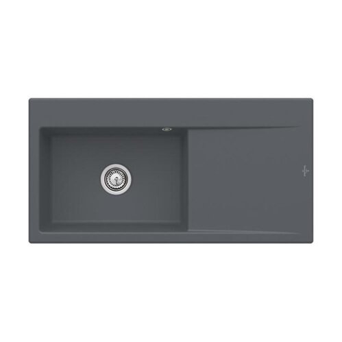 Villeroy & Boch Einbauspüle Subway Style 60 Flat (flächenbündig einbaubar) Becken links Excenterbedienung Classicline i4 Graphite