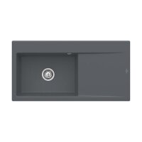 Villeroy & Boch Einbauspüle Subway Style 60 Flat (flächenbündig einbaubar) Becken links Excenterbedienung Classicline i4 Graphite