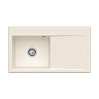 Villeroy & Boch Einbauspüle Subway Style 50 Flat (flächenbündig einbaubar) Becken links Handbedienung Classicline KR Crema (glänzend)
